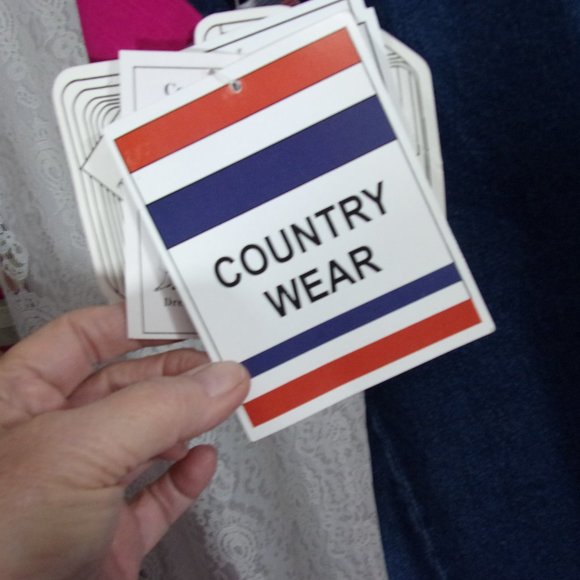 County Wear Blue Denim Jacket Maxi  Dress Pink Applique Embellished NWT - Picture 6 of 8